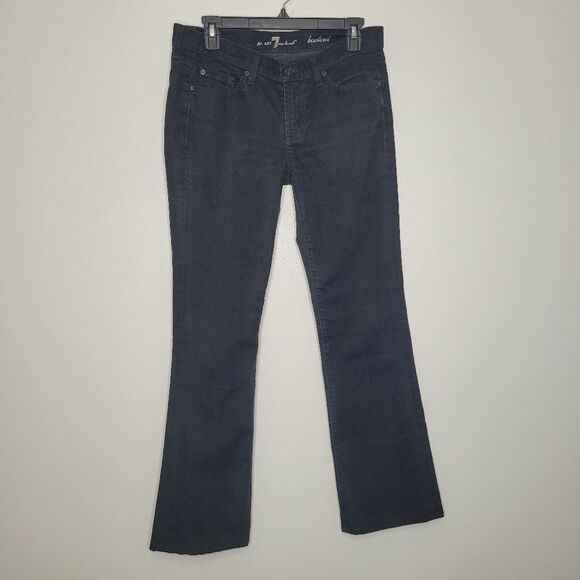 7 for all mankind black bootcut western classic jeans size 29 - Picture 1 of 7